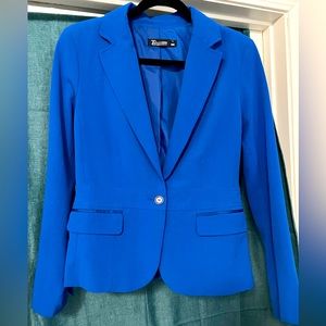 Blue suit jacket